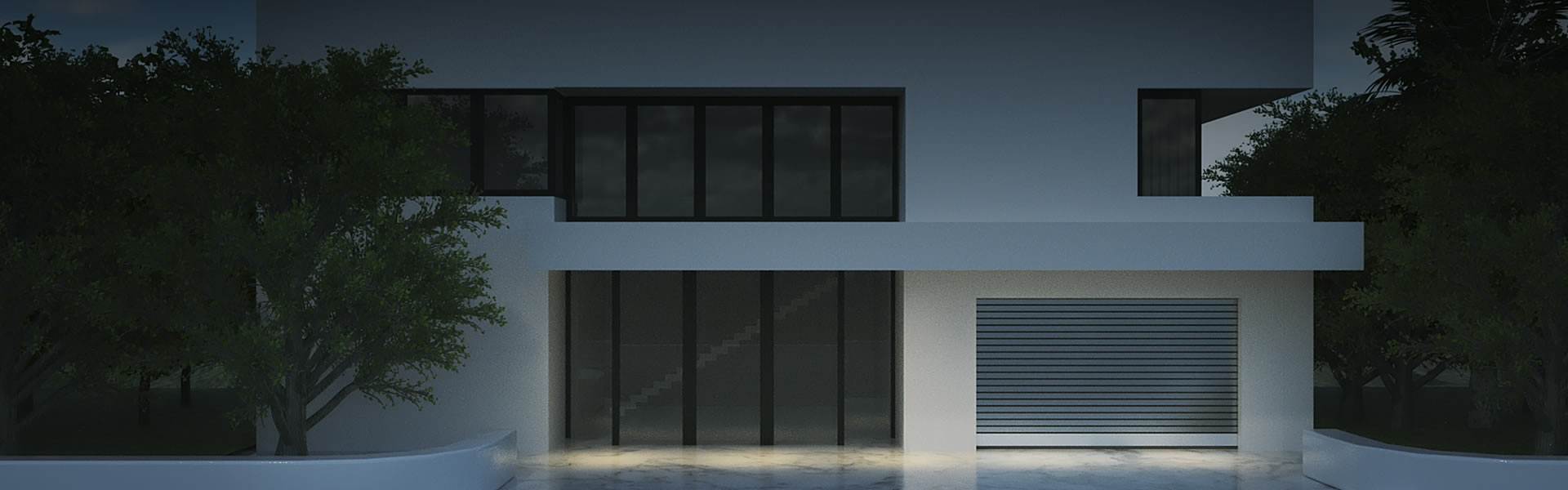 Full Panel Trackless Rising Garage Door