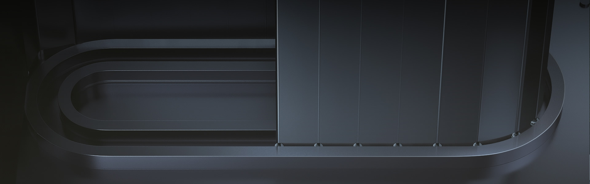 Full Panel Trackless Rising Garage Door