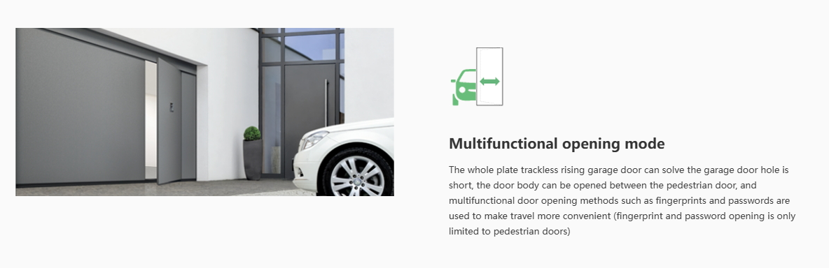 Multifunctional opening mode